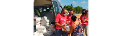 200 famílias recebem ajuda alimentar do ‘Centro Educacional Dom Bosco’ de Natal