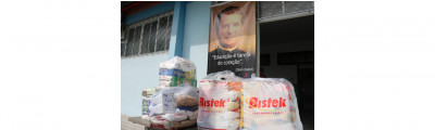Parque distribui cestas com alimentos recebidos da campanha do Bistek
